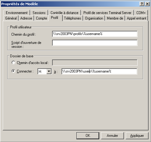 Fig8: Profil utilisateur